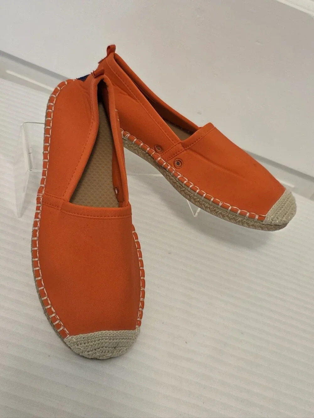Sea Star Women's Orange Beachcomber Espadrilles - Beachwear Size 9, Colorful